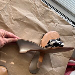 Coach Silver Women's low-heeled dressy sandals $35